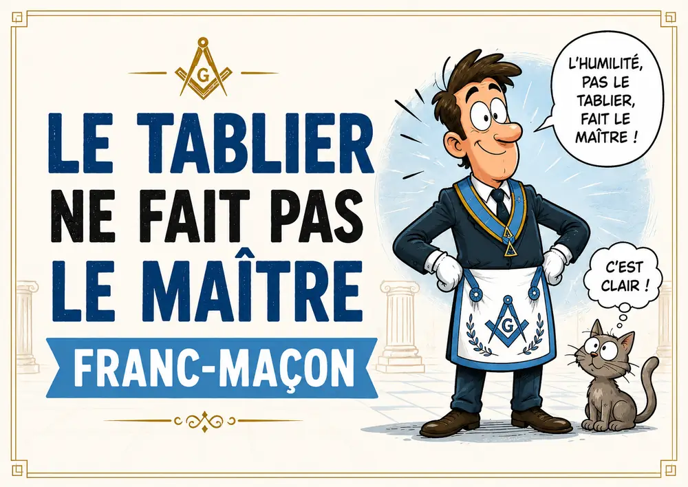 Le tablier ne définit pas le maître maçon : analyse des symboles en franc-maçonnerie.