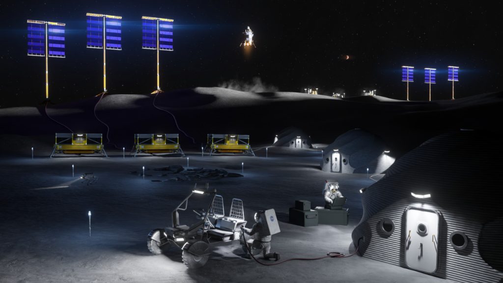 NASA dévoile un plan de base lunaire pour la recherche scientifique et l’exploration.