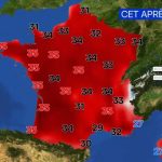 Canicule : Les cartes météo montrent une intensification des zones rouges en France.