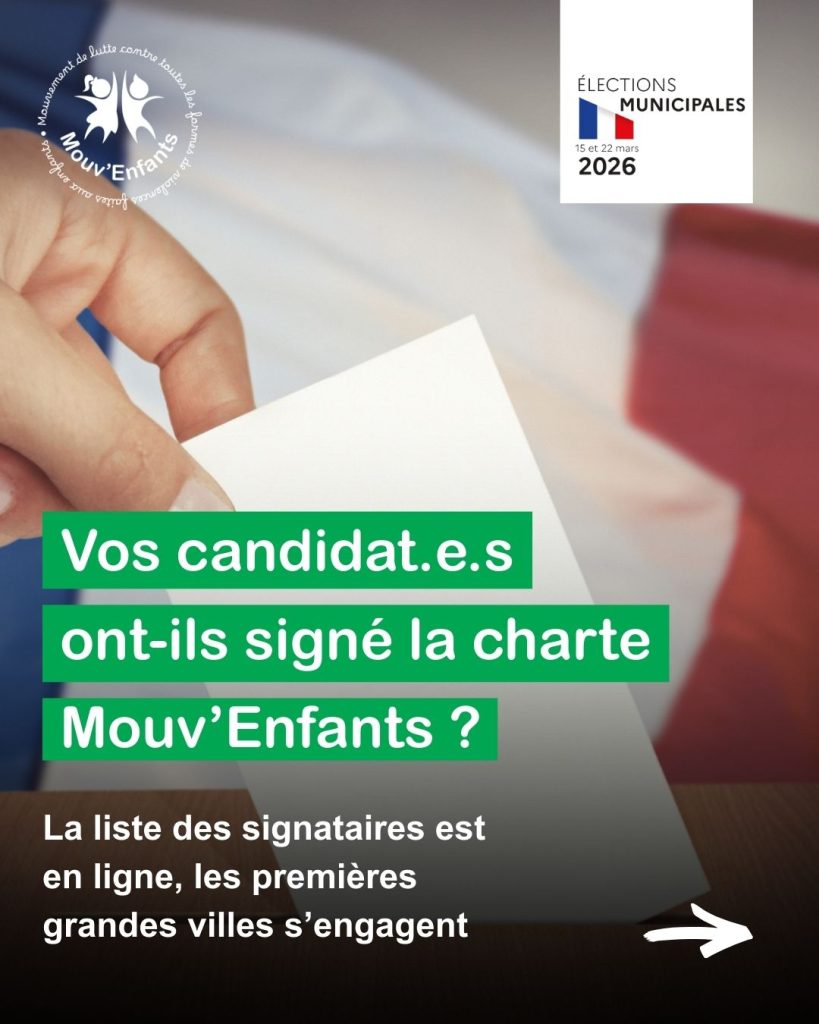 Municipales : Liste des premiers candidats signataires de la charte Mouv’Enfants
