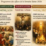 Offices de la Semaine Sainte 2026 à la Cathédrale Sainte Marie de Bastia : programme et horaires.