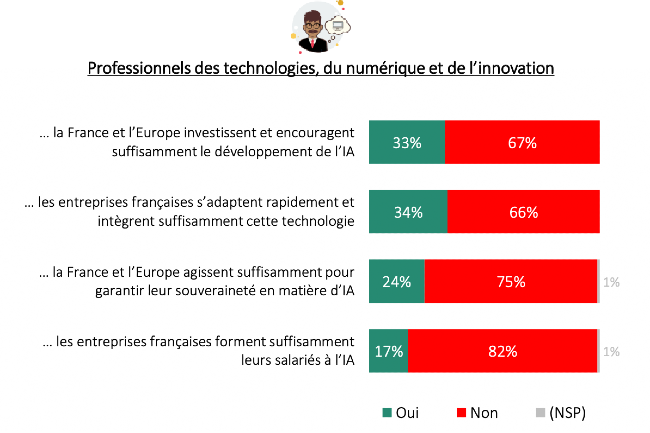 L’adoption de l’IA limitée par le retard de formation dans les entreprises françaises.