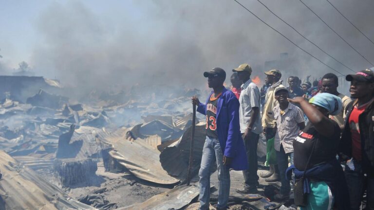Incendie au marché de Gikomba à Nairobi : des milliers de commerçants affectés