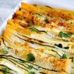 Recette de crinkle cake à la courgette et à la feta pour les repas d&rsquo;été en famille.