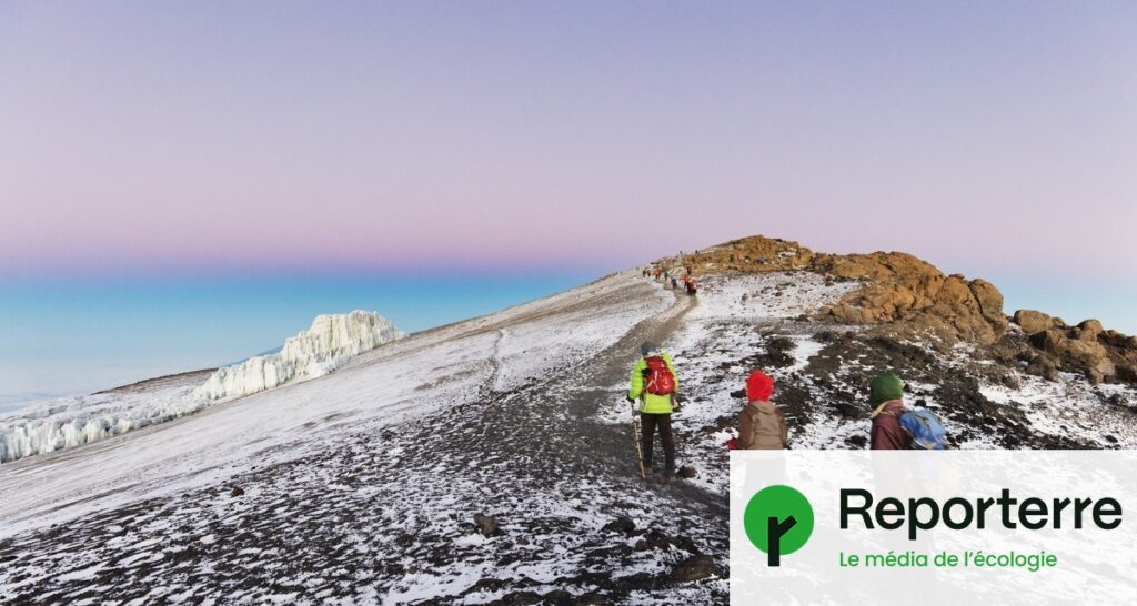 Réduction des glaciers du Kilimandjaro : un phénomène lié au réchauffement climatique.