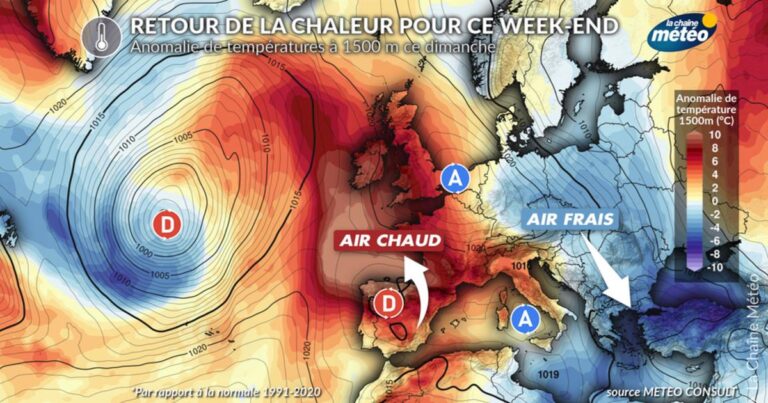 Retour de la chaleur en France : risque de pic de température cet été.