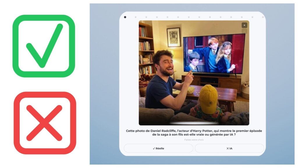 Quiz interactif : Testez votre capacité à identifier les faux sons et images en ligne.