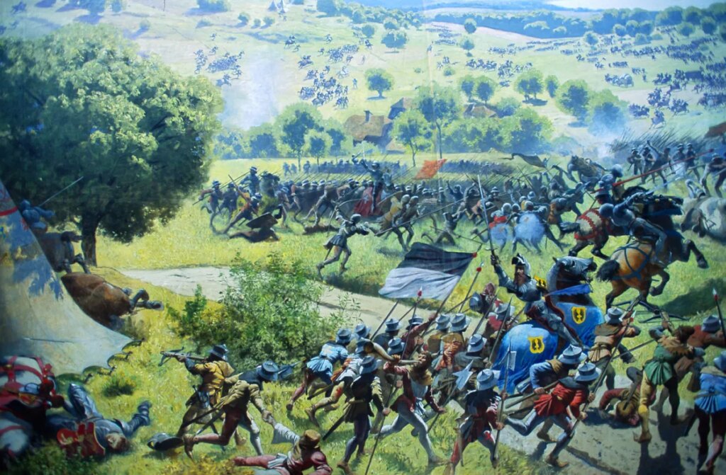 Bataille de Morat : un obélisque et un panorama marquent l’histoire locale.