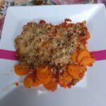 Recette de rondelles de carottes tomatées, thon et Comté au cake factory sur Gigi est en cuisine