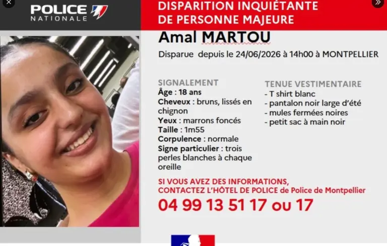 Montpellier : la police recherche des témoins après la disparition d’Amal, 18 ans.