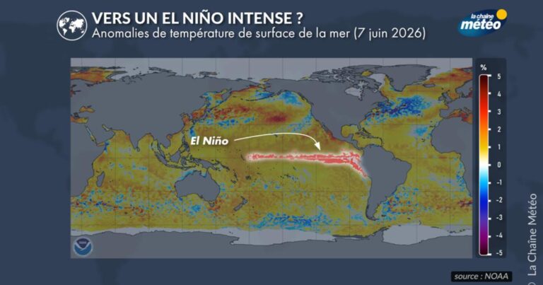 El Niño de retour : risque d’un nouveau record de chaleur mondiale cet été.