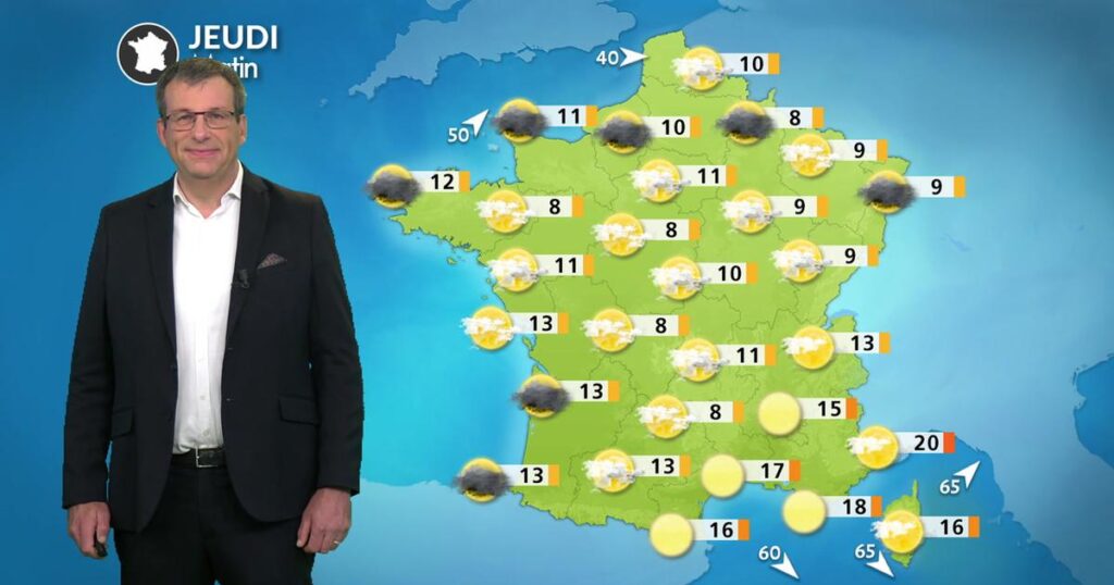 Météo : temps automnal dans l’extrême nord, conditions plus douces dans le sud de la France