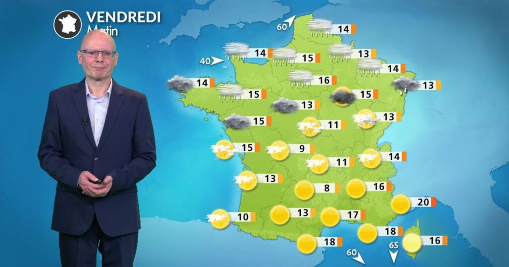 Météo : grisaille persistante au nord, conditions en amélioration attendues pour le week-end.