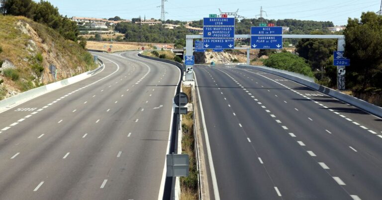 Fermeture de l’autoroute A7 à l’entrée de Marseille pour le week-end en raison de travaux.