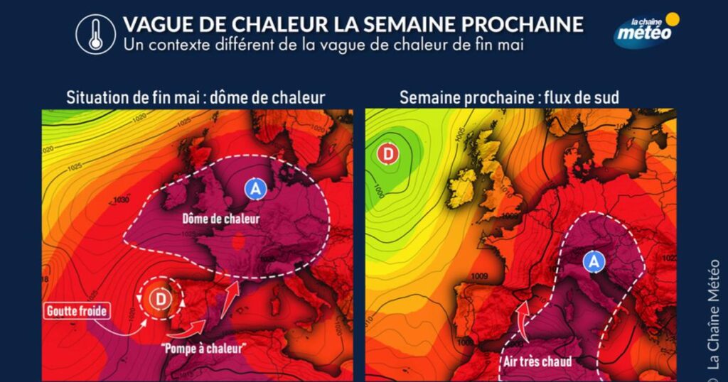 Vague de chaleur : les conditions météorologiques modifiées par des phénomènes climatiques.