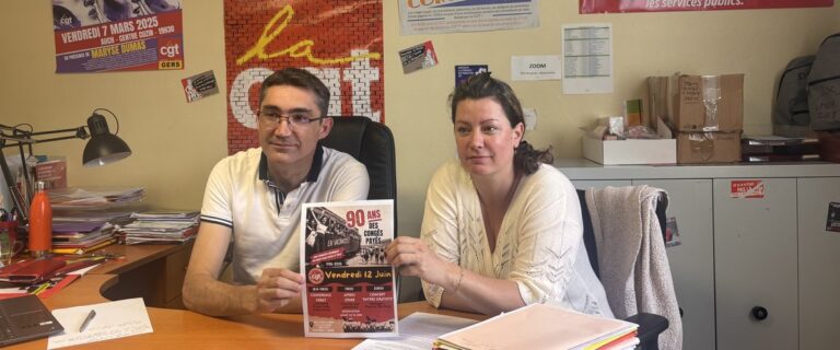 La CGT organise un apéro-concert à Auch pour célébrer les 90 ans des congés payés.