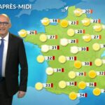 Chaleur estivale généralisée en France ce samedi après-midi avec des températures élevées au sud.