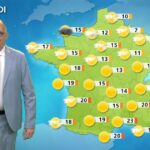 Météo : ciel nuageux au nord, fortes chaleurs au sud avec 35°C à Nantes et Nîmes.