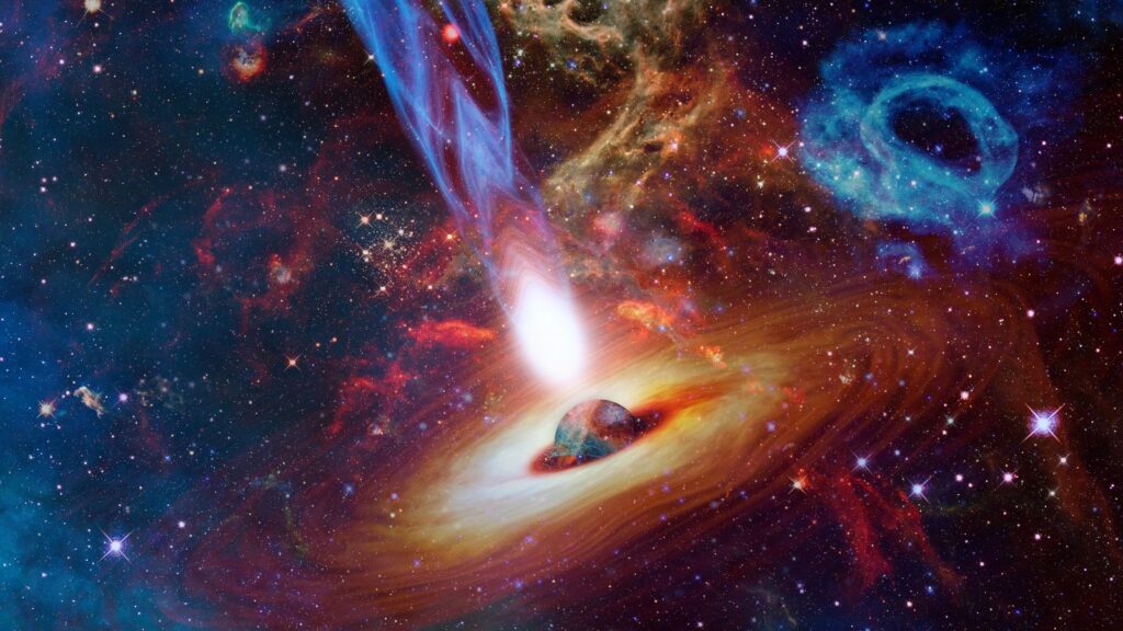 Un trou noir géant découvert précocement dans l’évolution de l’Univers.