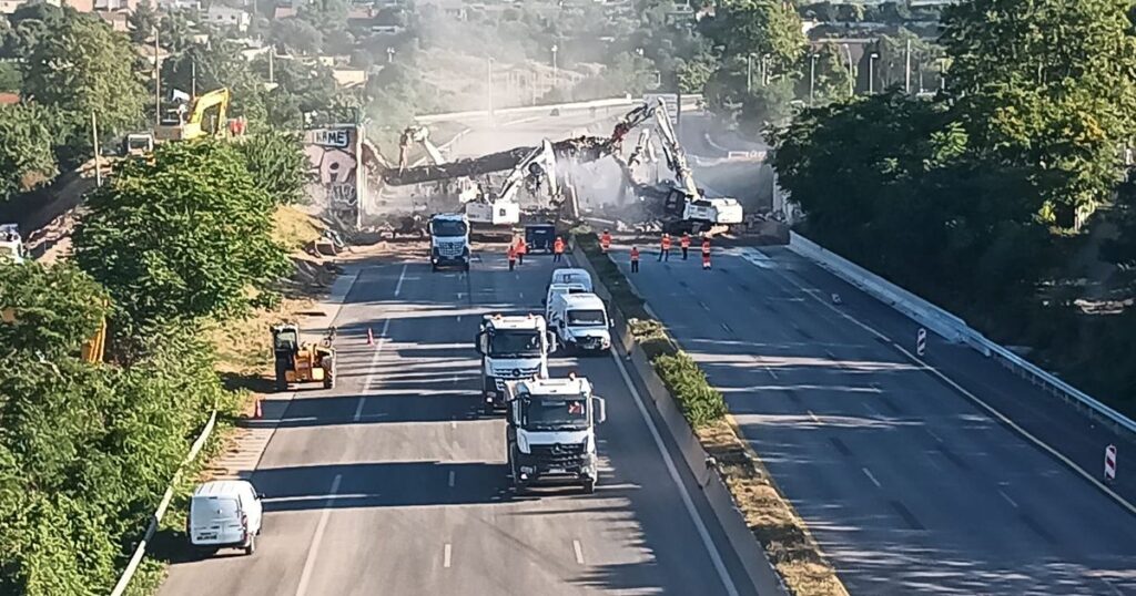 L’autoroute A7 rouverte dans les deux sens à l’entrée de Marseille après des travaux.