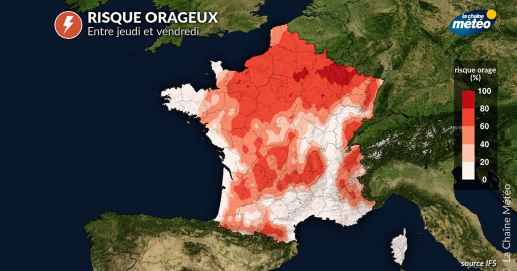 Vague de chaleur et orages : conditions tropicales attendues en France ce week-end.