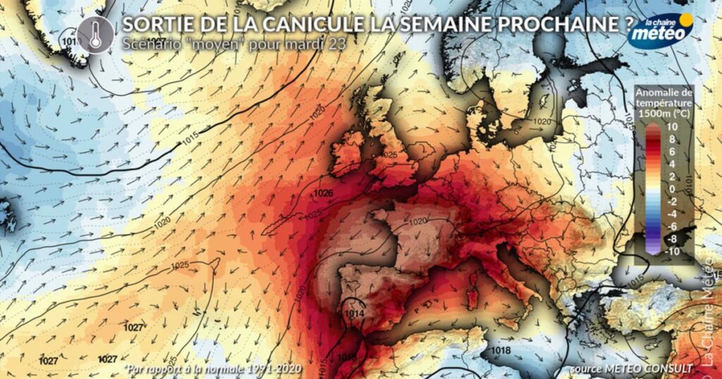 Évolution prévue de la canicule en France la semaine prochaine selon Météo-France