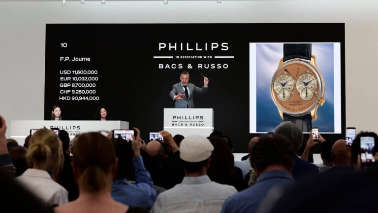 Montre F.P. Journe vendue 11 millions de francs lors d’une enchère à New York