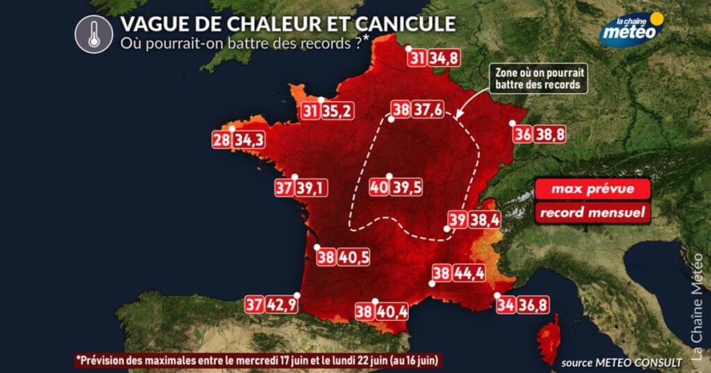Canicule : records de chaleur menacés en France entre dimanche et lundi