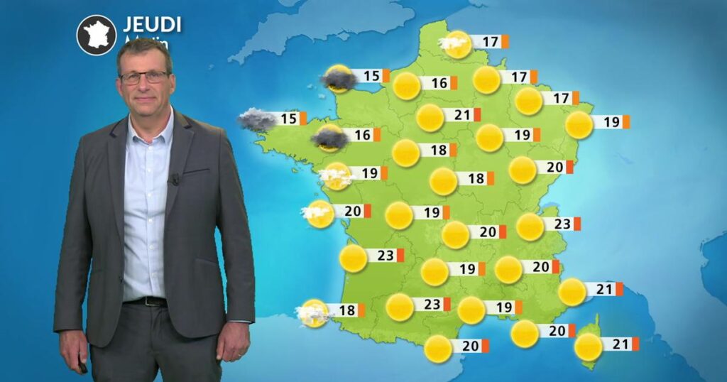 Chaleurs extrêmes et orages localisés prévus en fin de journée dans plusieurs régions.