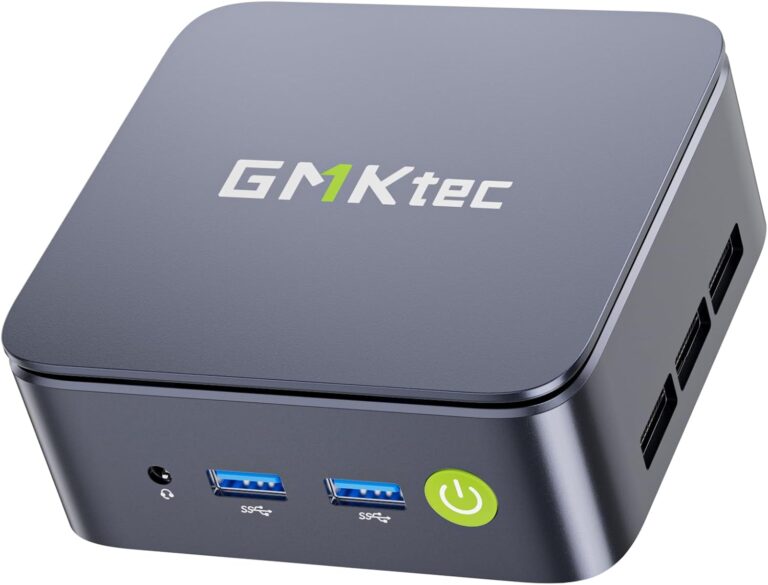 GMKtec G10 : Mini PC Ryzen 5 3500U avec 16 Go de RAM et triple sortie 4K pour bureau.
