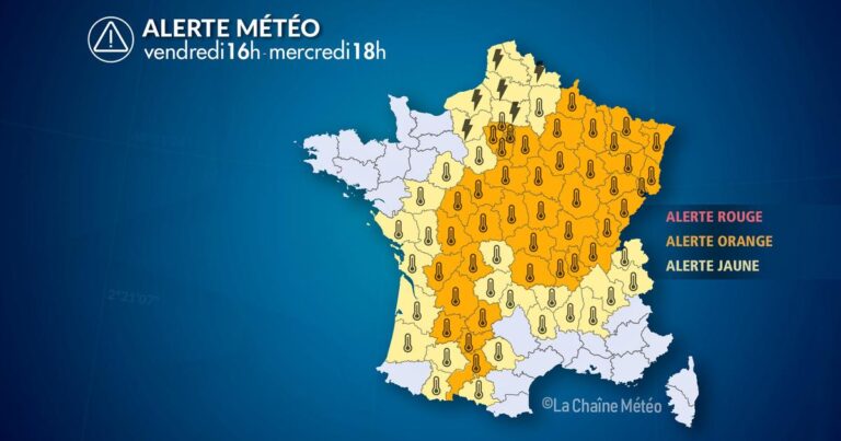 Alerte Météo : Canicule et orages violents attendus dans plusieurs régions.