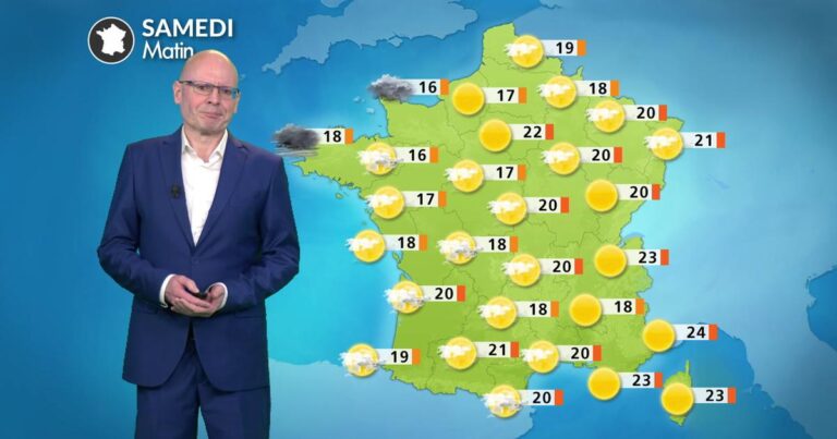 Canicule persistante en France, accompagnée de quelques orages localisés