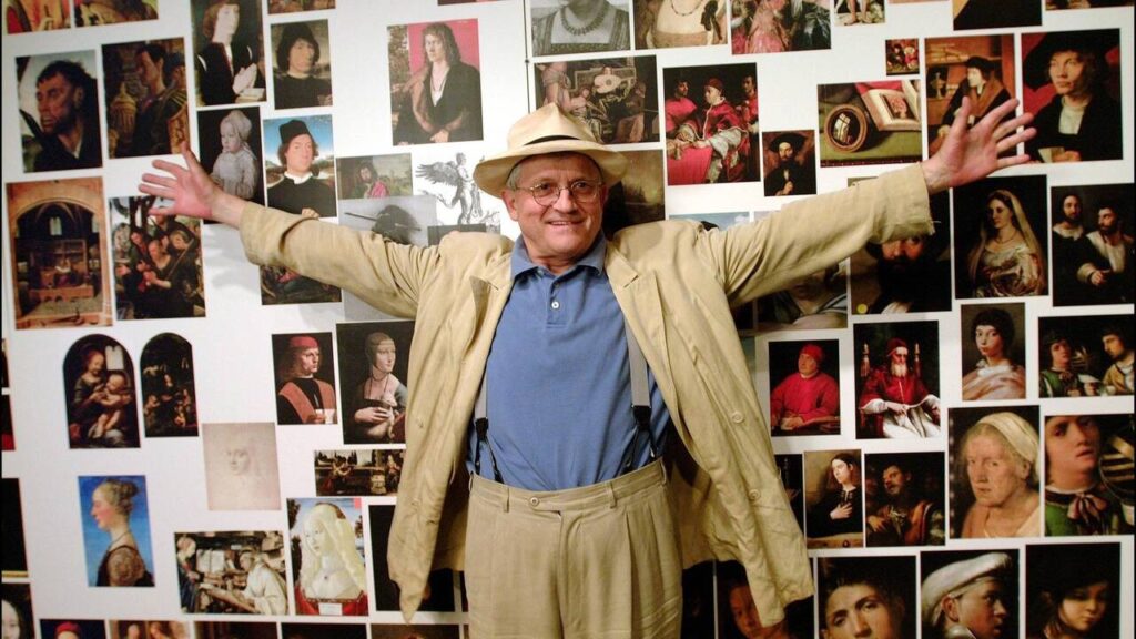 David Hockney expose ses œuvres sur la perception visuelle à Paris.