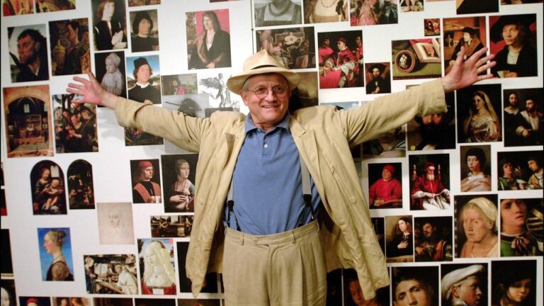 David Hockney expose ses œuvres sur la perception visuelle à Paris.