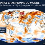 Canicule historique : la France enregistre des températures record par rapport aux normales.