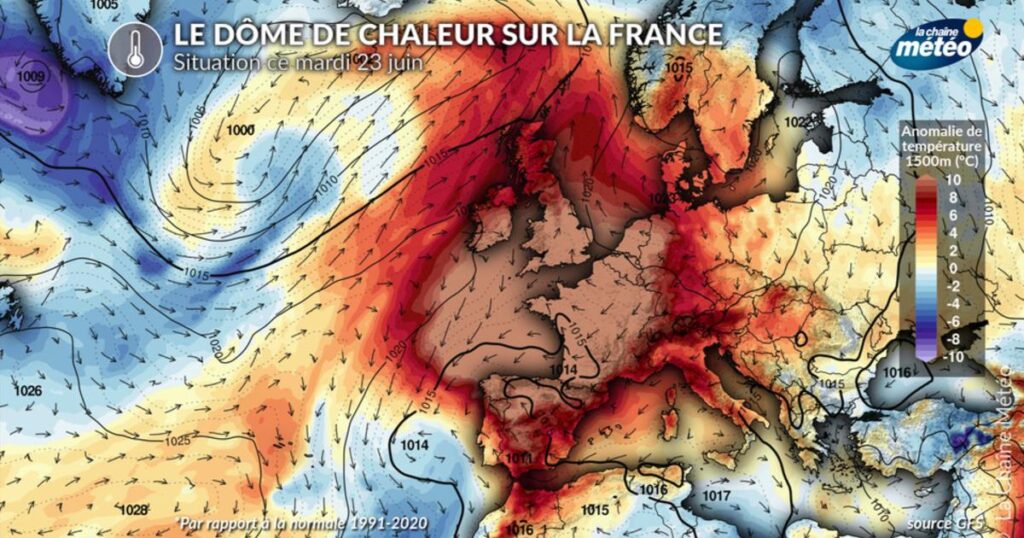 Canicule en France : aggravation de la sécheresse de surface dans plusieurs régions.