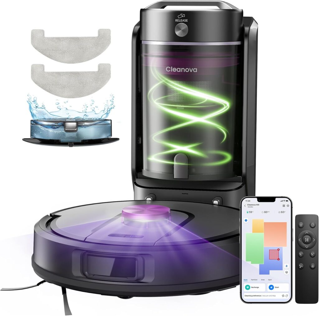 Vexilar W15: Aspirateur robot avec station de vidange automatique et navigation LiDAR