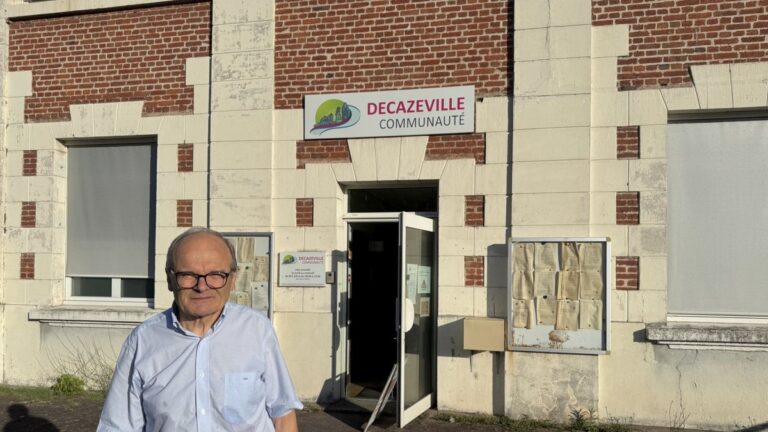 François Marty présente les projets de la communauté de communes à Decazeville, Aveyron