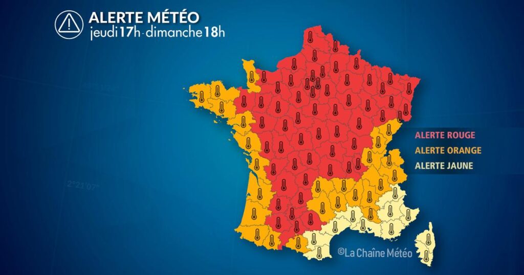 Alerte Météo : Canicule et orages violents attendus dans plusieurs régions.
