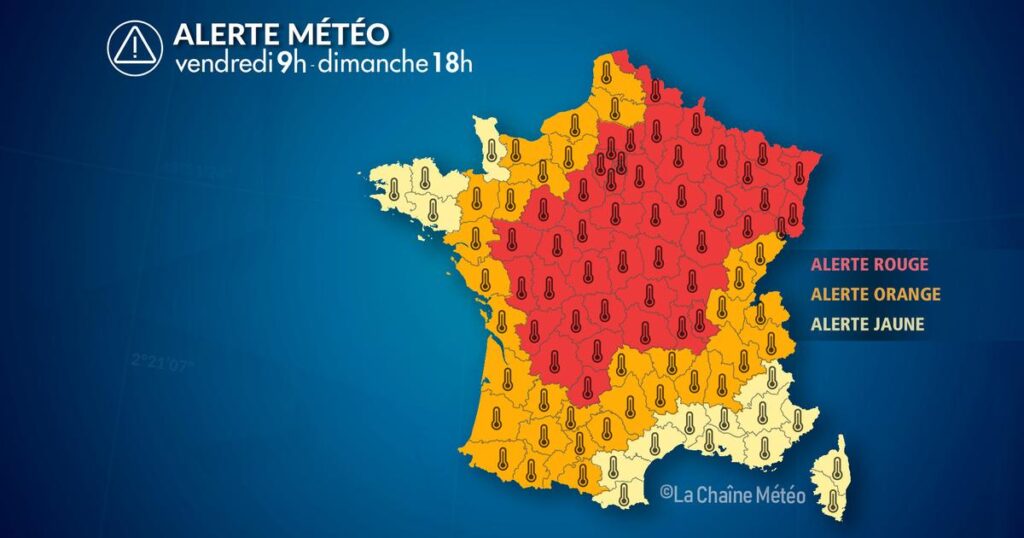 Alerte Météo : Canicule et orages violents prévus dans plusieurs régions.