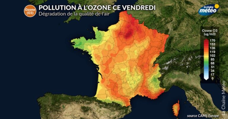 Canicule : plusieurs régions confrontées à un pic de pollution à l’ozone ce vendredi