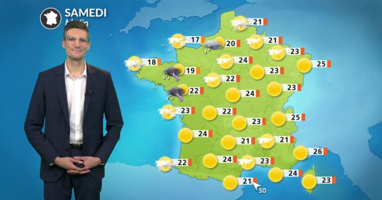 Canicule persistante à l’est, alertes pour orages violents ce samedi