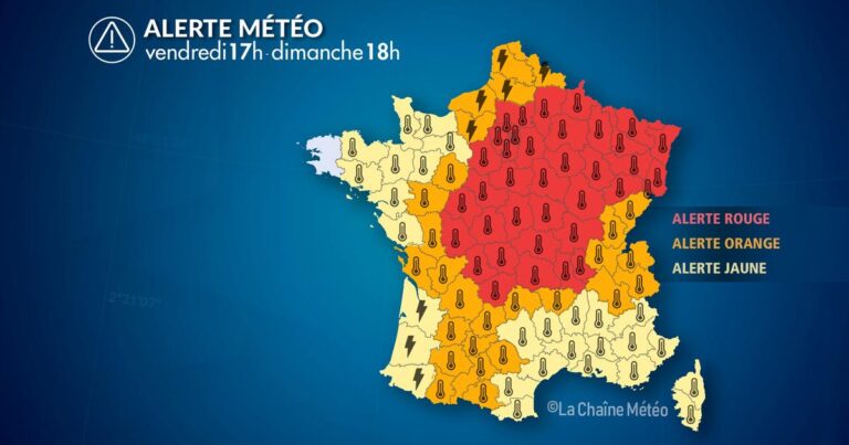 Alerte Météo : Canicule et orages forts prévus dans plusieurs régions françaises