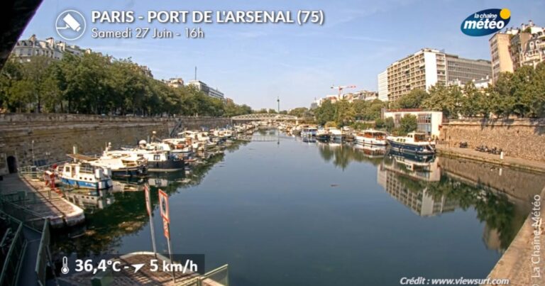 Canicule à Paris : intensité supérieure à celle d’août 2003 selon Météo France.