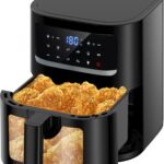 Friteuse à air 7L 1800W avec écran LED et 10 fonctions, sans huile, pour une cuisine saine