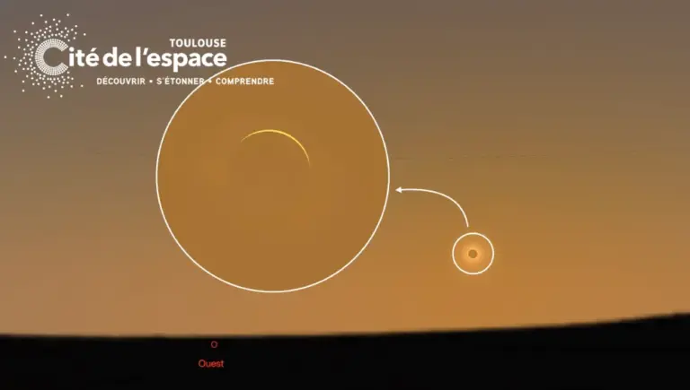 Éclipse de soleil quasi totale observée à Toulouse le 12 août, selon les astronomes.