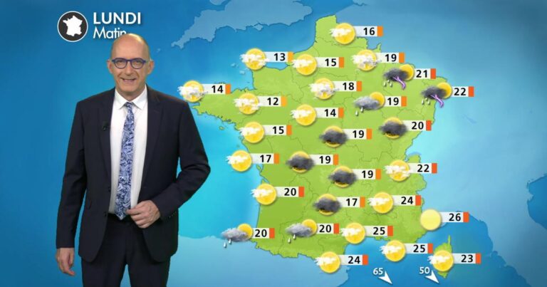 Météo : orages attendus sur le Centre-Est malgré un lundi estival en France.