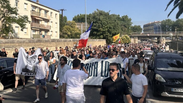 Mort de Louis à Narbonne : 1 300 manifestants se rendent au chantier du drame