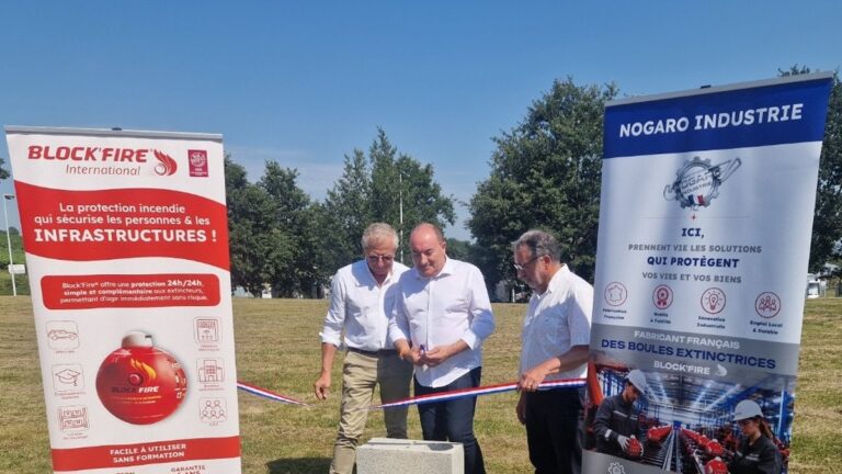 Nogaro Industrie pose la première pierre de son nouveau site de production en France.