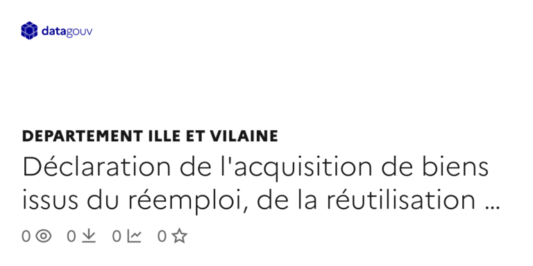 Acquisition de biens recyclés par le Département d’Ille-et-Vilaine pour une économie circulaire